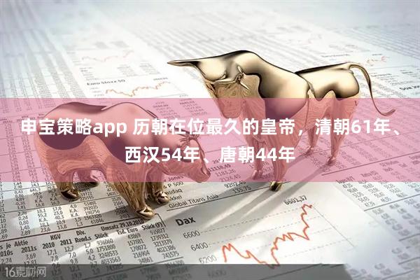 申宝策略app 历朝在位最久的皇帝，清朝61年、西汉54年、唐朝44年